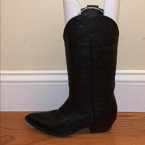 Seychelles Remington Cowboy Boots in Black - Picture 2 of 8
